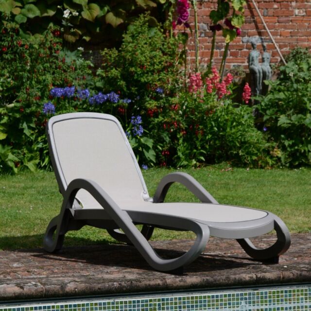 """alfa"" Stackable Sun Lounger X 2 In Turtle Dove By Nardi, Nd/246-2"