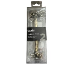 Dunelm Palm Tree Finials - Pair - Antique Brass - 25 / 28 Mm