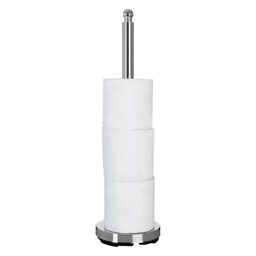 Premier Housewares Chrome Toilet Roll Holder Free Standing Multi Rolls