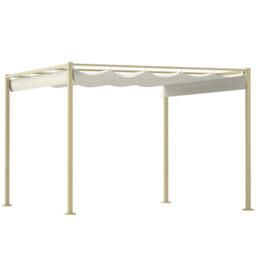 Pergola With Retractable Roof And Magnetic Fixture 3 X 3(m) Garden