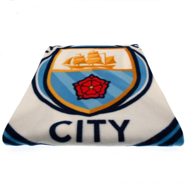 Manchester City Pulse Fleece Blanket Official Product Christmas