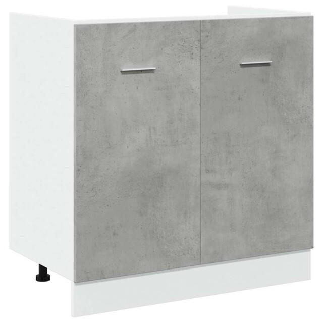 Modern Wooden 2 Door 80cm Bottom Kitchen Storage Cabinet Unit Wood