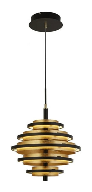 Ceiling Light Black Hive Gold Searchlight 6375-5bg