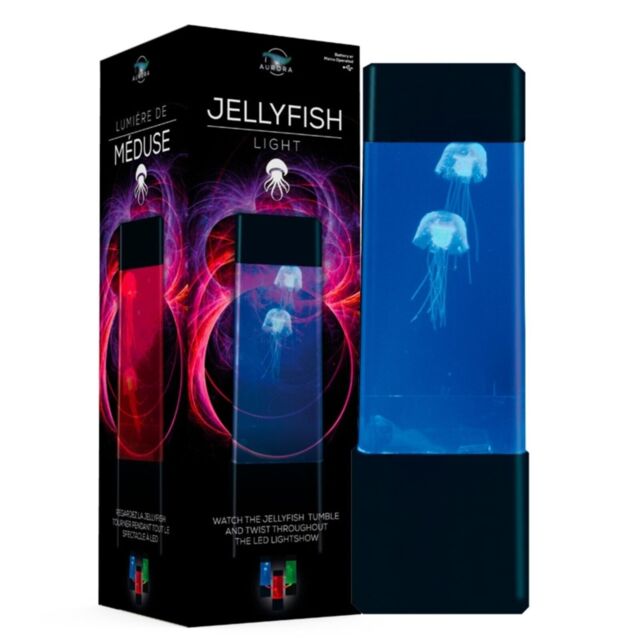 Jellyfish Light Lamp Colour Changing Bubbles Sensory Decorative Fun