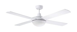 Ceiling Fan Light With Remote Control Martec Fourseasons Primo White