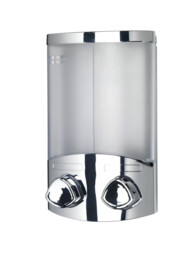 Croydex Euro Liquid Soap Shampoo Dispenser Duo Chrome Pa660941