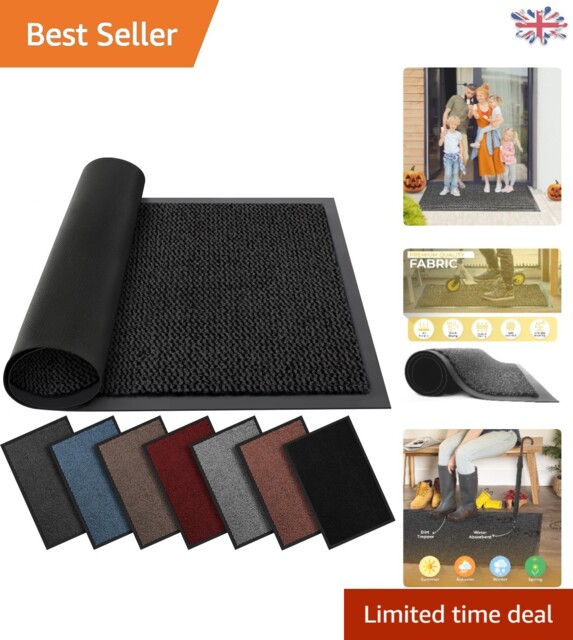 Large Non-slip Rubber Doormat 60cm X 80cm - Water-resistant & Stylish