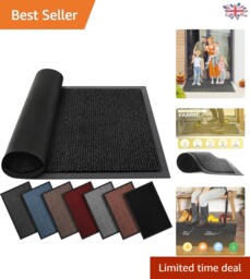 Large Non-slip Rubber Doormat 60cm X 80cm - Water-resistant & Stylish