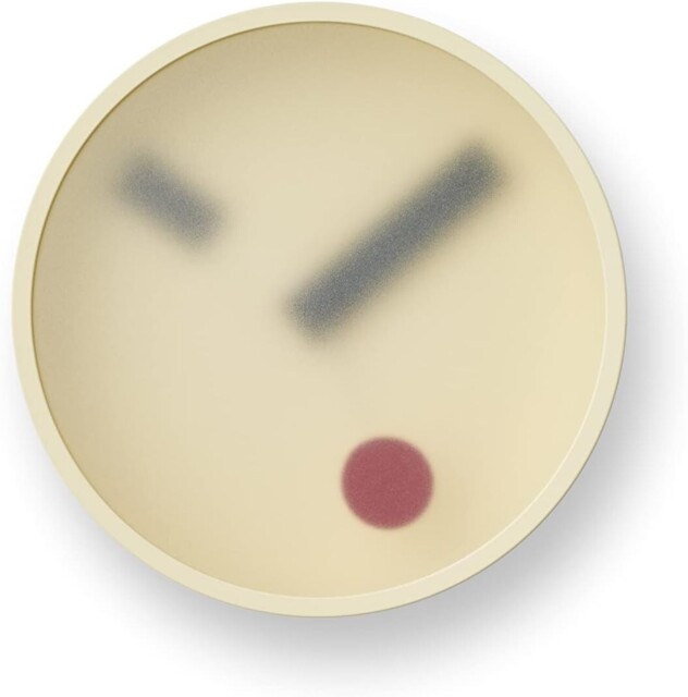 Lemnos Wall Clock Analog Yellow Km22-01 130 X Depth 55mm From Japan
