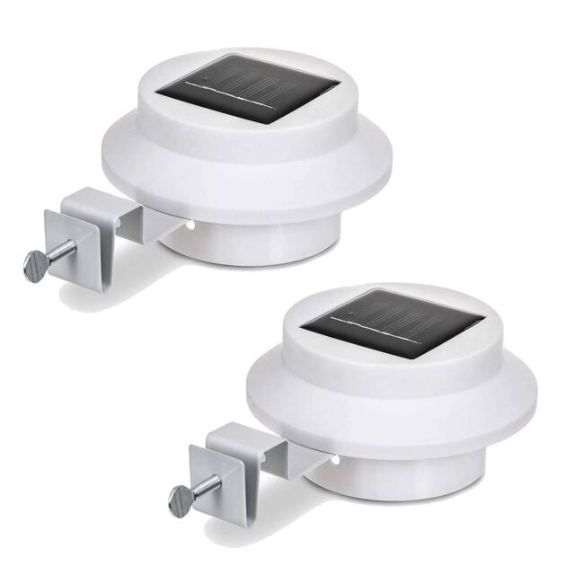 Solar Powered Led Gutter Door Wall Fence Lights Outdoor Solar Garden