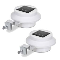 Solar Powered Led Gutter Door Wall Fence Lights Outdoor Solar Garden