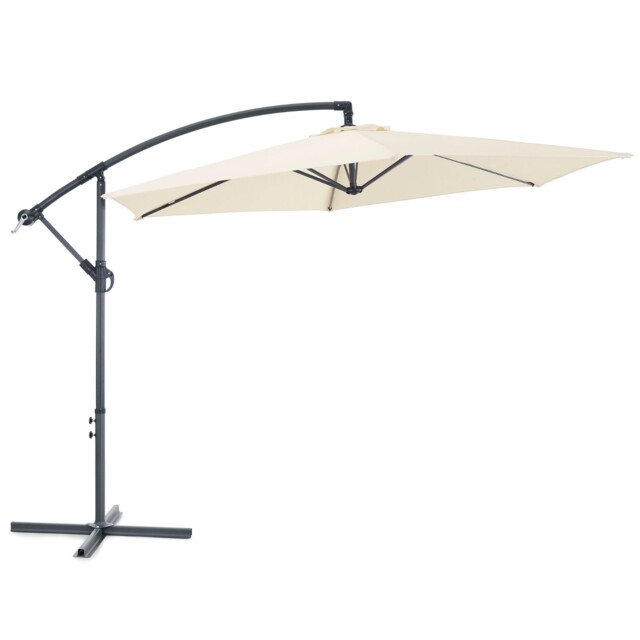 Vonhaus Banana Parasol 3m – Cantilever Parasol Umbrella For Outdoor