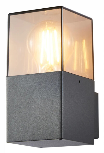 Outdoor Light Grey Beata Wall Ip44 Dark Square Zink Zn-41100-grysmk