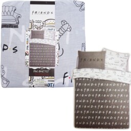 Friends Tv Series King Size Duvet Set & Pillowcases Bedding Reversible
