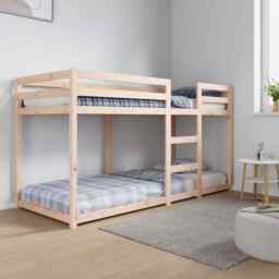 Bunk Bed 80x200 Cm Solid Wood Pine Vidaxl