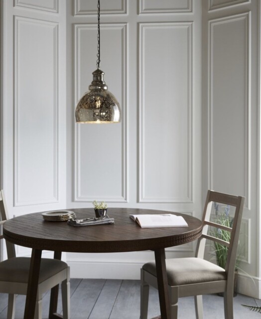Designer Endon Darna Ceiling Light Pendant Bright Nickel 73569