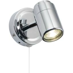 Knightsbridge 230v Ip44 Gu10 Single Spotlight Ba03s1c Wall Light