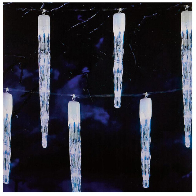 Raraion - 24 Chaser Icicles With 72 Blue Leds