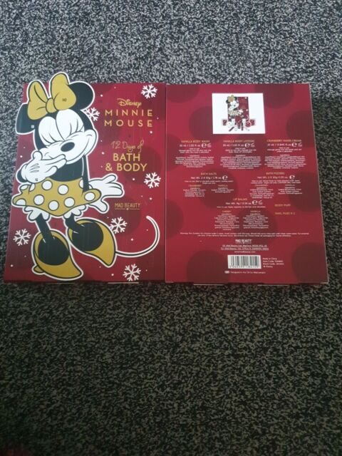 2x Disney Minnie Mouse 12 Days Advent Calendar - Beauty Gift Set