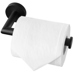 Black Toilet Roll Holder Wall Mounted Sus 304 Stainless Steel Matte
