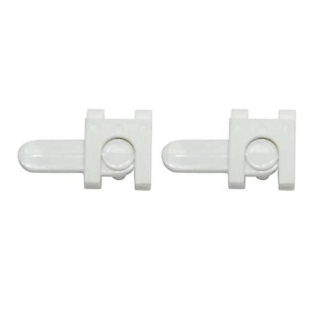 White Plastic Curtain Track End Stop (l)19.4mm, Pack Of 2 Amazing