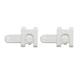 White Plastic Curtain Track End Stop (l)19.4mm, Pack Of 2 Amazing