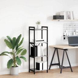 Bookcase Grey Sonoma 40 X 30 X 118 Cm Engineered Wood Vidaxl