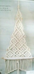 "Macrame' Boho Style Large Wall Hanging Kit ""a Christmas Tree"" Uk"