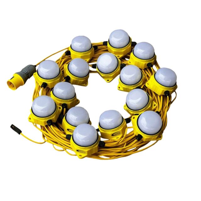 110v Outdoor Festoon Lights Site Lights 120w 50m Led 14000 Lumens 16a