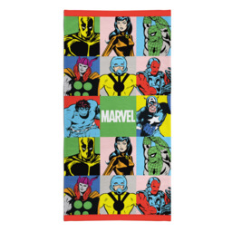 Marvel Pop Beach Bath Towel 100% Cotton Iron-man, Thor, Hulk,