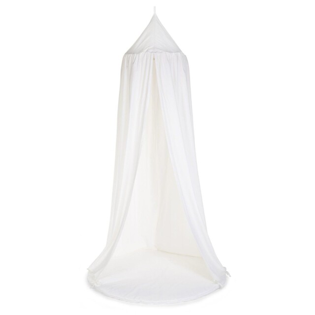 Bed Canopy Tent & Playmat - Off White Round Dome Play Tent, Mosquito