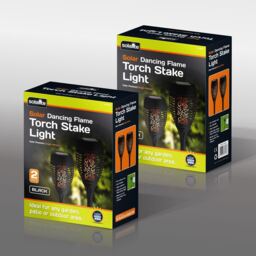 Solar Powered Garden Fence Lights Post Outdoor Lighting Wall Patio