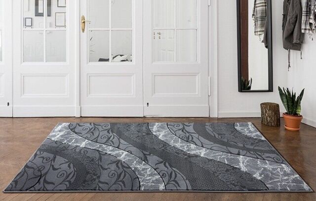 "Grey Modern Stylish Rug 120cm X 170cm (47"" X 67"") 4080"