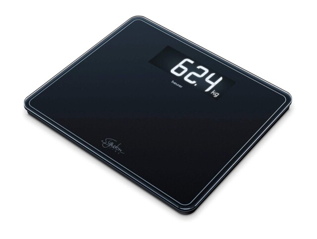 Beurer Gs410 - Easy To See Digital Glass Bathroom Scales In Black
