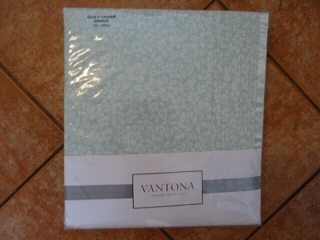 "Vantona ""monique Duck Egg "" Single Bedset Bnip"