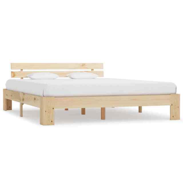 Bed Frame Solid Pine Wood 180x200 Cm Super King Vidaxl