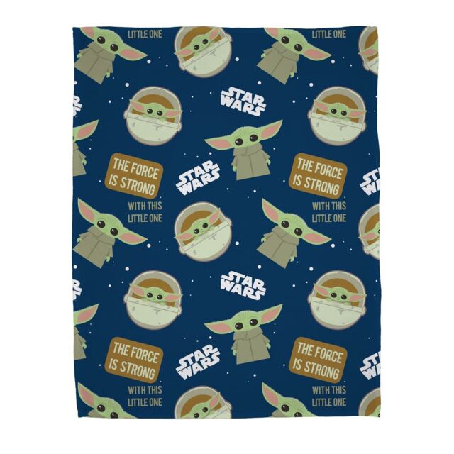 Star Wars Mandalorian Baby Yoda Fleece Blanket Bed Throw Matches