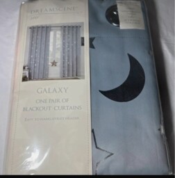 Dreamscene Junior Galaxy Blackout Eyelet Curtains 46cmx54cm