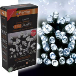 400 Led 40m Premier Battery 8 Function Outdoor Smart Timer Lights Cool