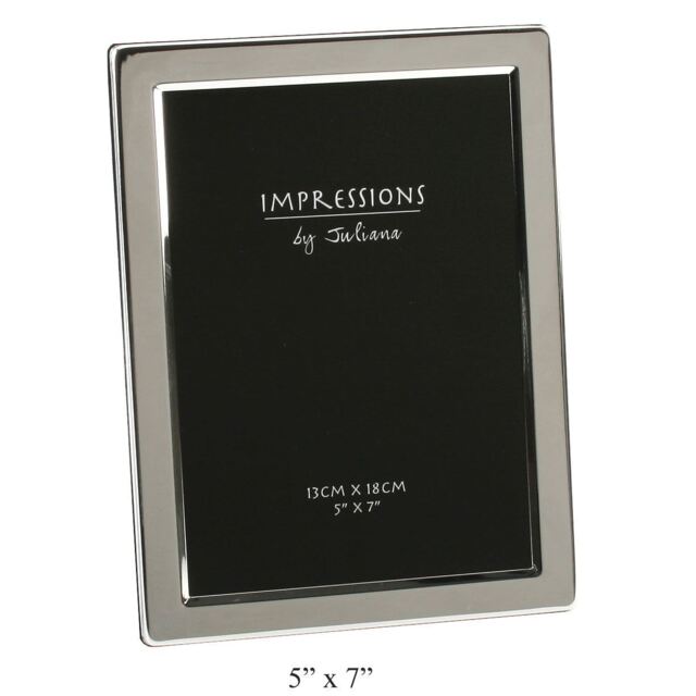 Silver Plated Flat Edge Picture Photo Frame In Size - 6x4 5x7 6x8 - By