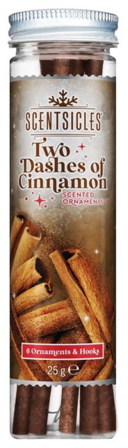 Scentsicles Scented Christmas Tree Ornaments, Two Dashes Of Cinnamon