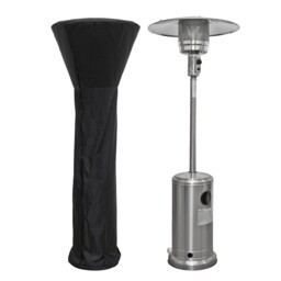 Sealey Dellonda Gas Patio Heater 13kw Wheels Cover Stainless Steel