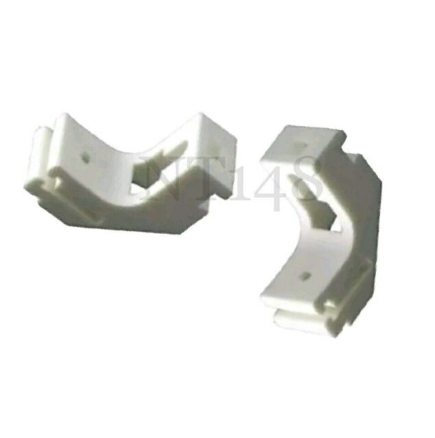 10x Strong White Curtain Track Bracket Whiteline Harrison Drape Wall