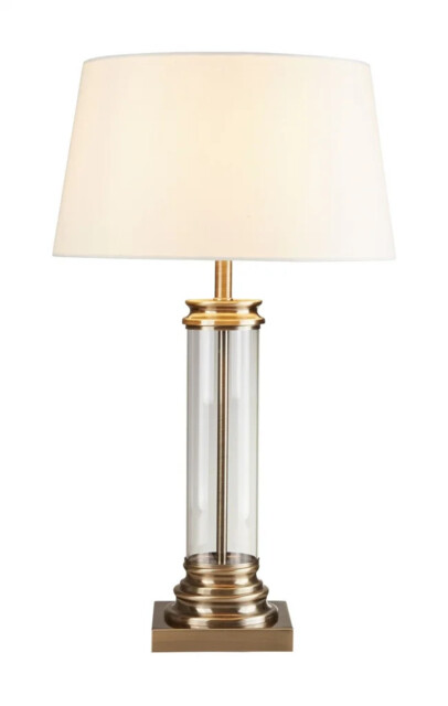 Table Light Brass Pedestal Antique Searchlight 5141ab