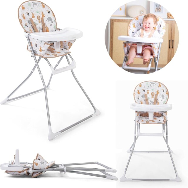 Red Kite Feed Me Compact Folding Highchair Jungle Tots Baby Feeding