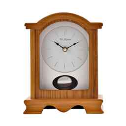 Widdop Broken Arch Oak Wooden Mantel Clock W2605oak