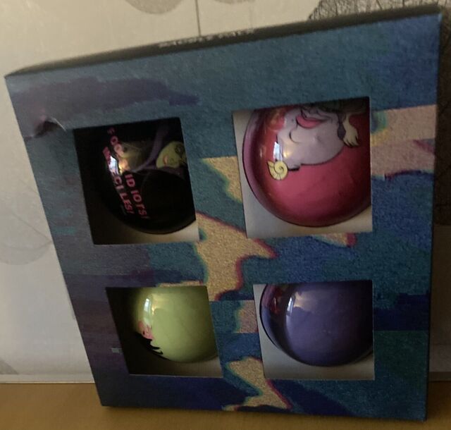 Disney Villains Set Of 4 Tree Decorations Ursula Maleficent Cruella