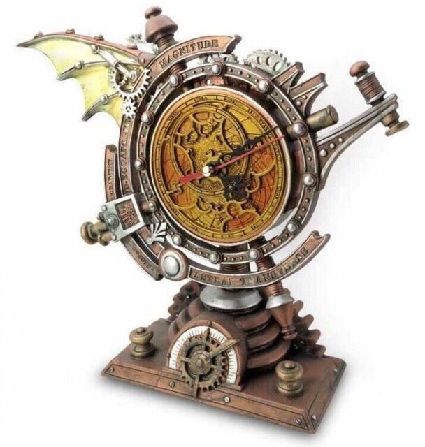 The Stormgrave Chronometer Clock, Steampunk Gift Fantasy Gothic,