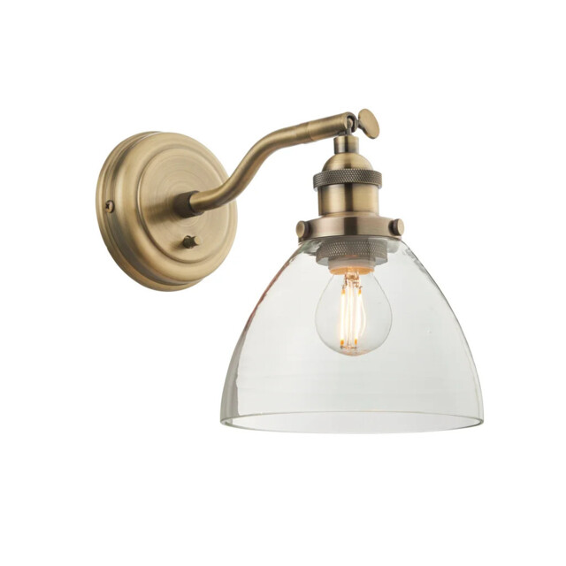 Wall Light Brass Hansen Antique Endon 77273