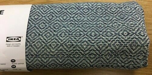 Ikea Valgorande Hand-made Cushion Cover, 40x65 Cm, Light Blue